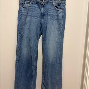 Old Navy Wide Leg Mid-Blue Jeans